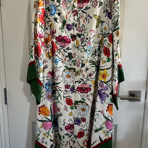 NWT - Gucci Caftan Linen Dress - Size 38 - Picture 8 of 13